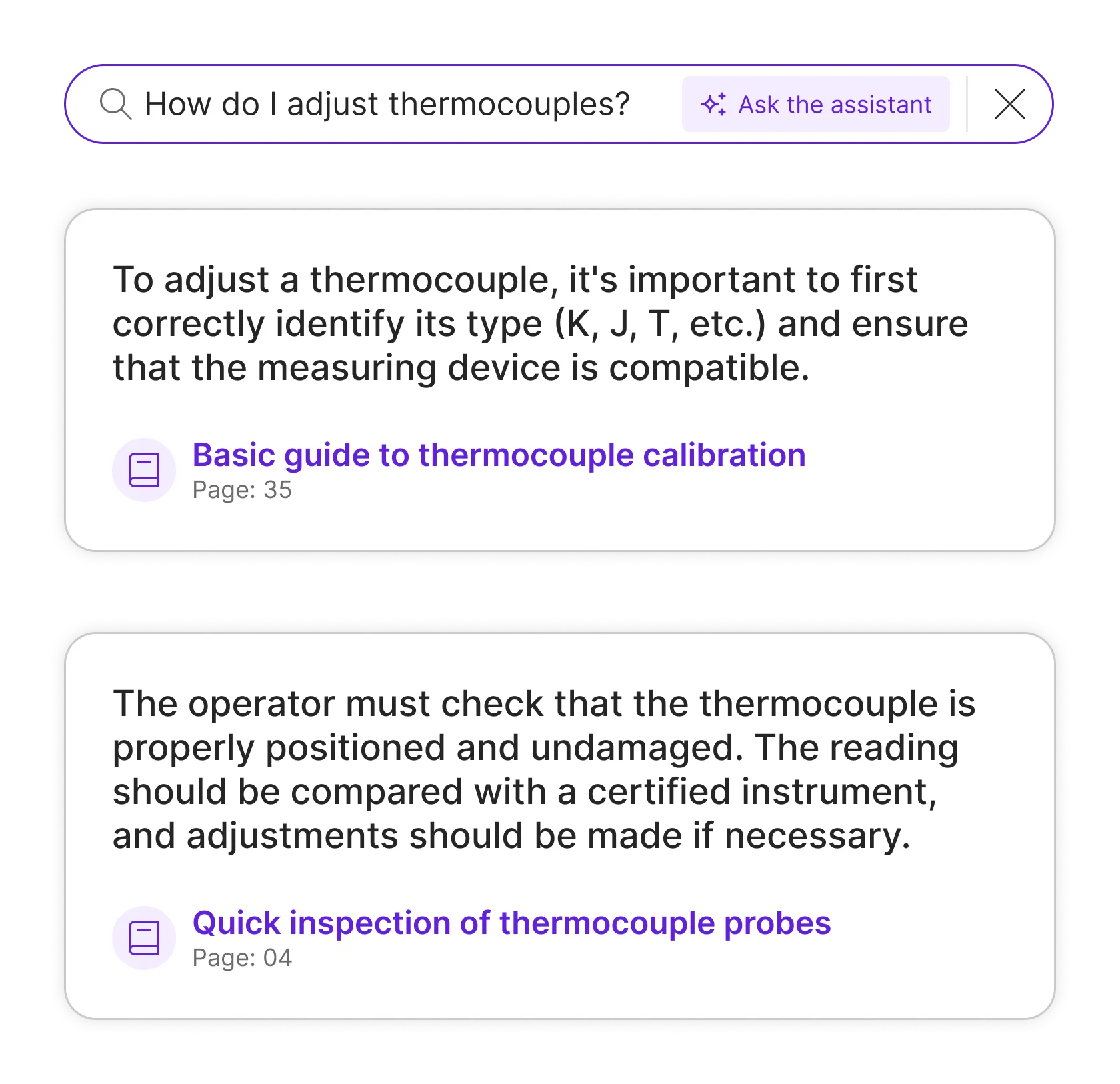 technical answer based on external documentation, using semantic search